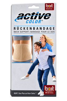 Bort ActiveColor Rückenbandage in hautfarben, elastische Stützbinde