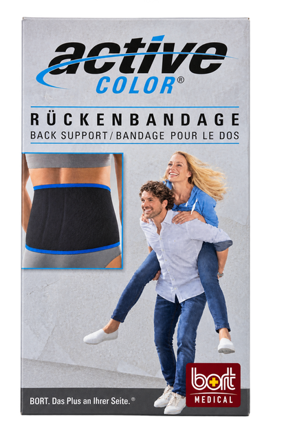 ActiveColor Rückenbandage von Bort in schwarz, elastische Stützbinde