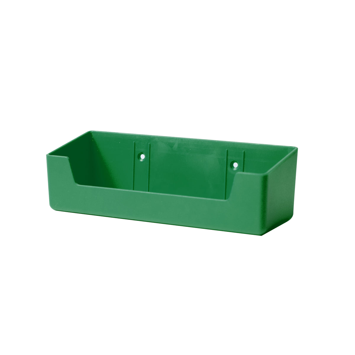 Pflasterspender Unterteil aus grünem Kunststoff mit Halteöffnungen
