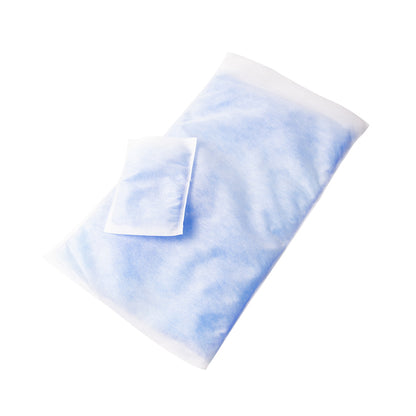 Vliesstoff-Kompressenhülle 13x14 cm, hellblau, rechteckig, 10er-Pack