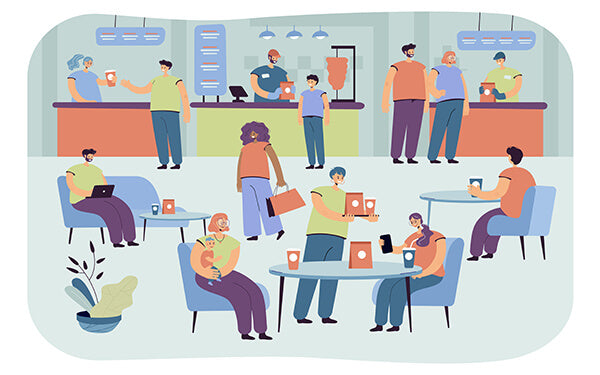 Illustration d’une cantine